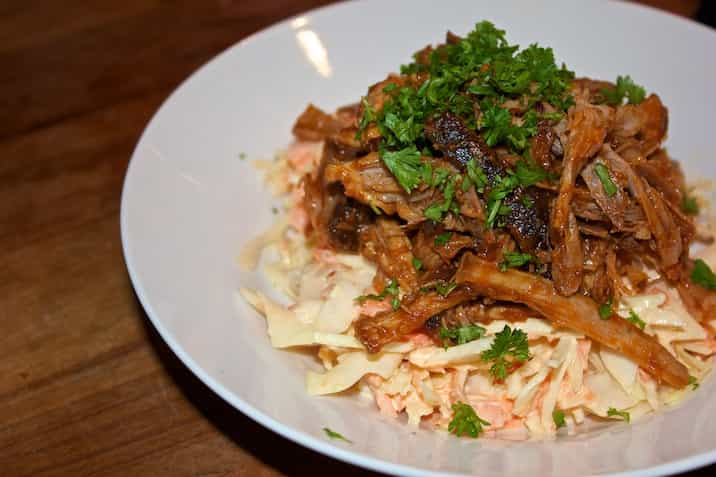 Pulled pork + coleslaw